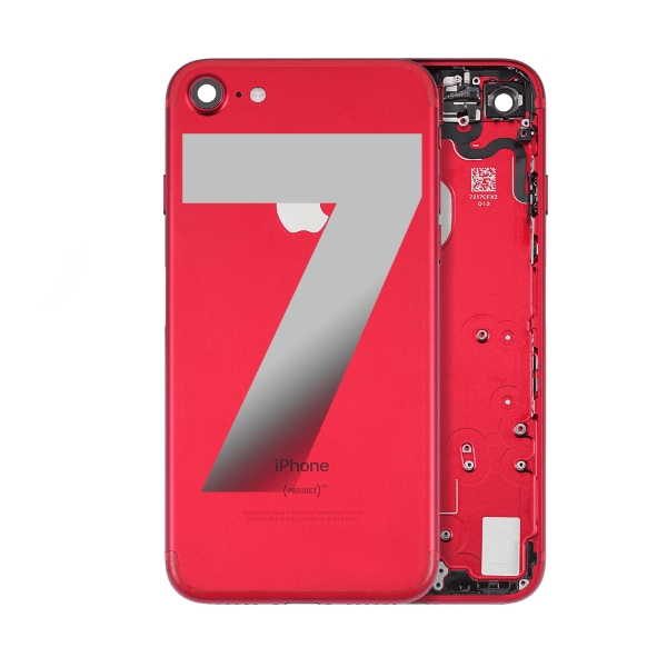 Carcasa trasera W/ componentes pequeños preinstalados compatibles para iPhone 7